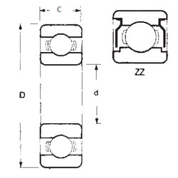 المحامل 6002ZZ FBJ