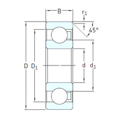 المحامل 6001/HR22T2 SKF