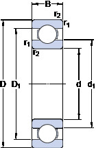 المحامل 6038 M SKF