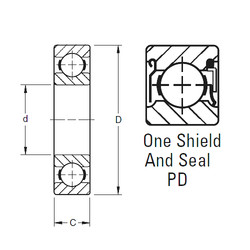 المحامل 204PD Timken