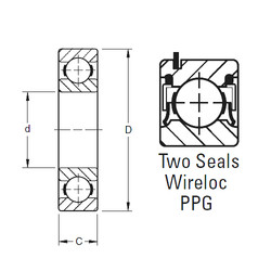 المحامل 207PPG Timken