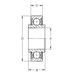 المحامل 206NPP2 Timken