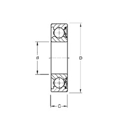 المحامل 208P Timken