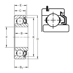 المحامل 205KLG2 Timken