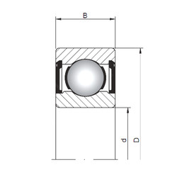 المحامل 619/9 ZZ ISO