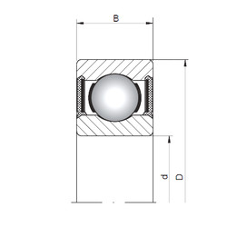 المحامل 60/2,5-2RS ISO