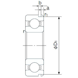 المحامل 6005N NACHI