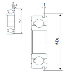 المحامل 6008NR NACHI