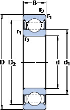 المحامل 6006-2Z/VA208 SKF