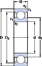 المحامل 6032-Z SKF