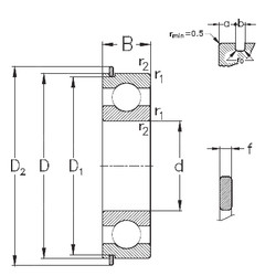 المحامل 6022-NR NKE