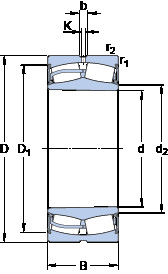 المحامل 22244-2CS5K/VT143 SKF