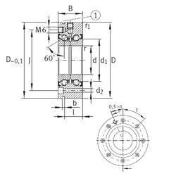 المحامل ZKLF70155-2Z INA