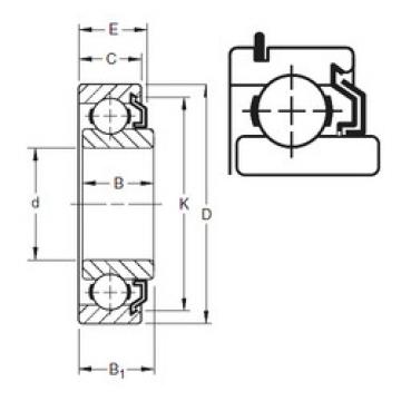 المحامل 203KLG Timken