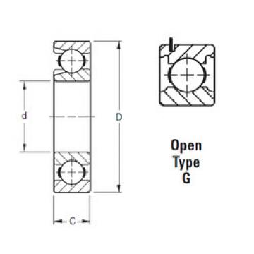 المحامل 206WG Timken