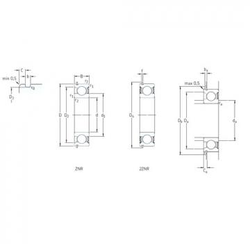 المحامل 206-2ZNR SKF