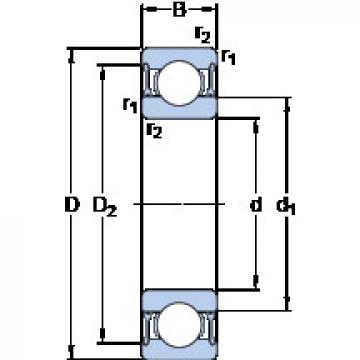 المحامل 61813-2RZ SKF