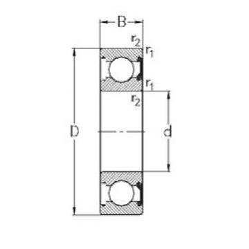 المحامل 6018-2RSR NKE