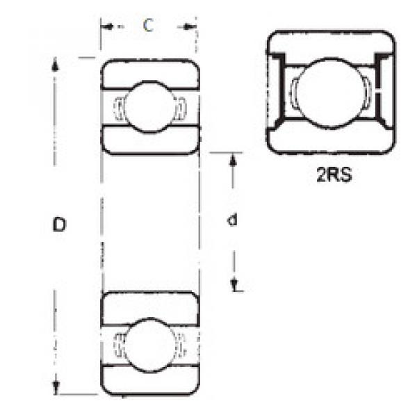 المحامل 1621-2RS FBJ #1 image