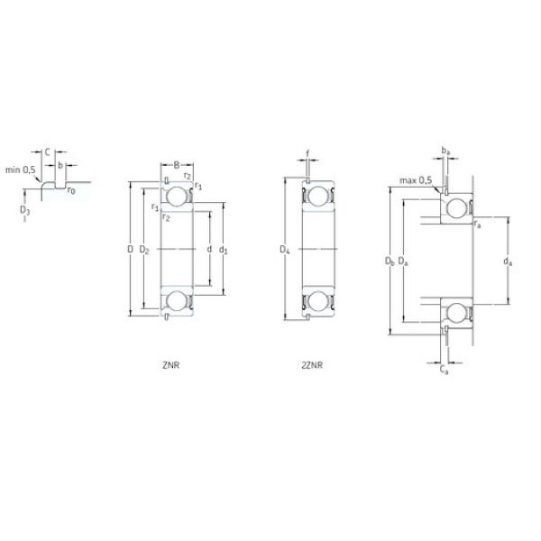 المحامل 206-2ZNR SKF #1 image