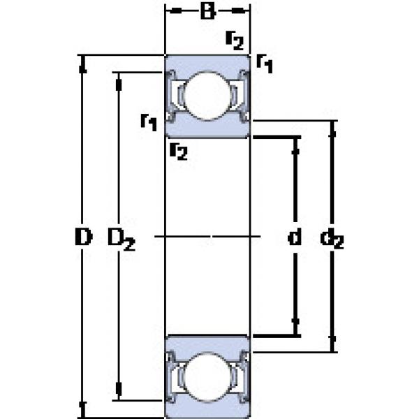 المحامل 6000-2RSLTN9/HC5C3WT SKF #1 image