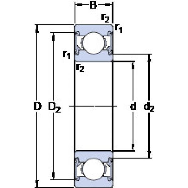 المحامل 6005-2RSH SKF #1 image