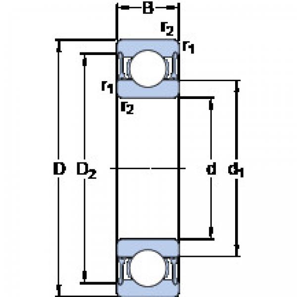 المحامل 6007-2RZTN9/HC5C3WT SKF #1 image