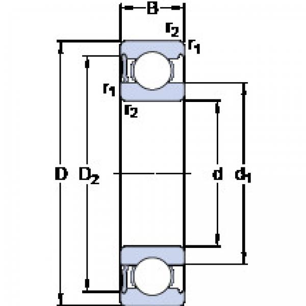 المحامل 6006-RS1 SKF #1 image