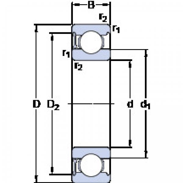 المحامل 6008-RZ SKF #1 image