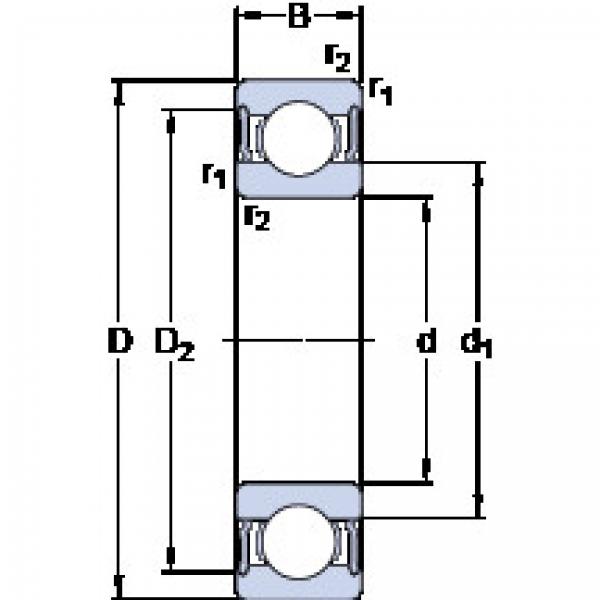 المحامل 6009-2RS1 SKF #1 image