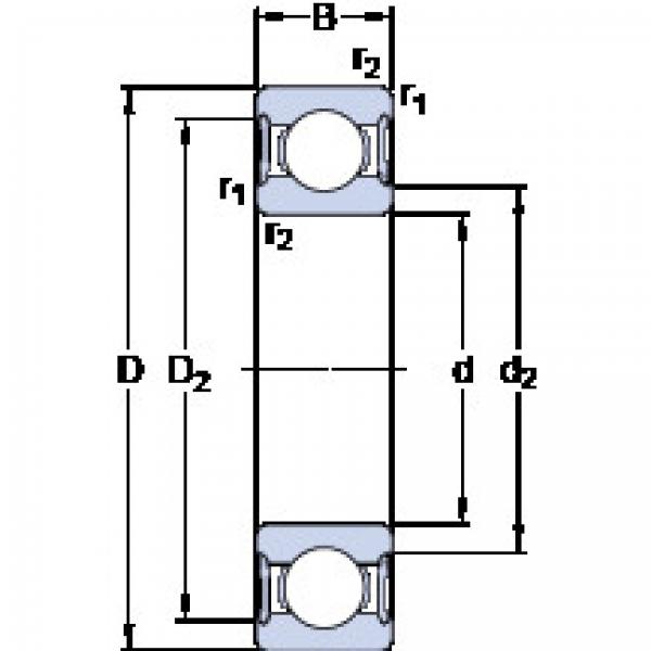 المحامل 61805-2RS1 SKF #1 image