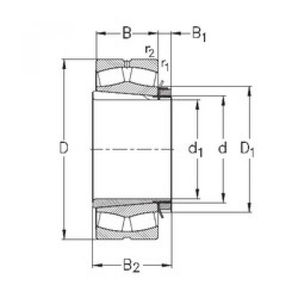 المحامل 22244-K-MB-W33+OH3144-H NKE #1 image