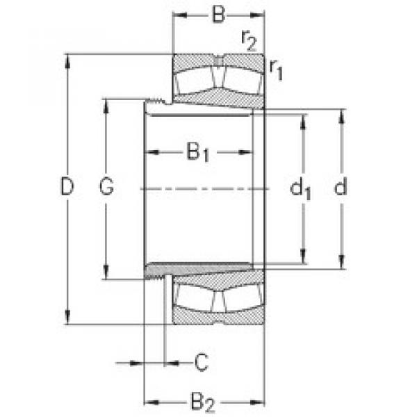 المحامل 22244-K-MB-W33+AH3144 NKE #1 image