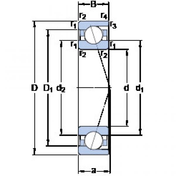 المحامل 71812 ACD/P4 SKF #1 image