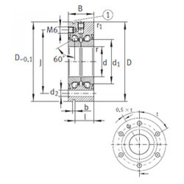 المحامل ZKLF3590-2RS INA #1 image