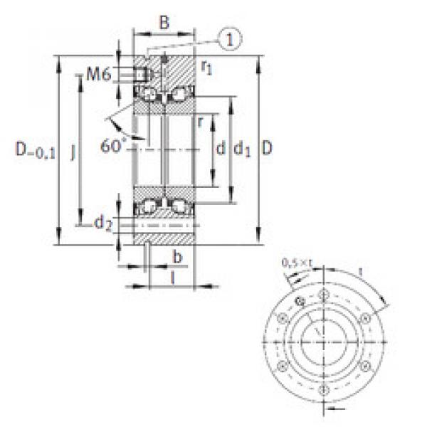 المحامل ZKLF50115-2RS-PE INA #1 image