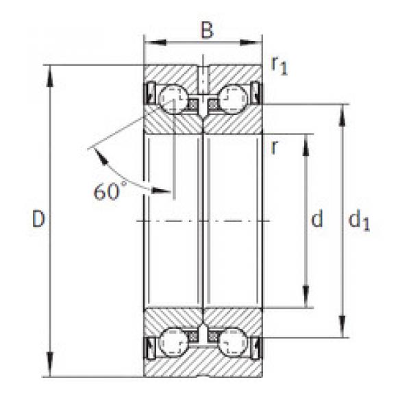 المحامل ZKLN1747-2RS INA #1 image