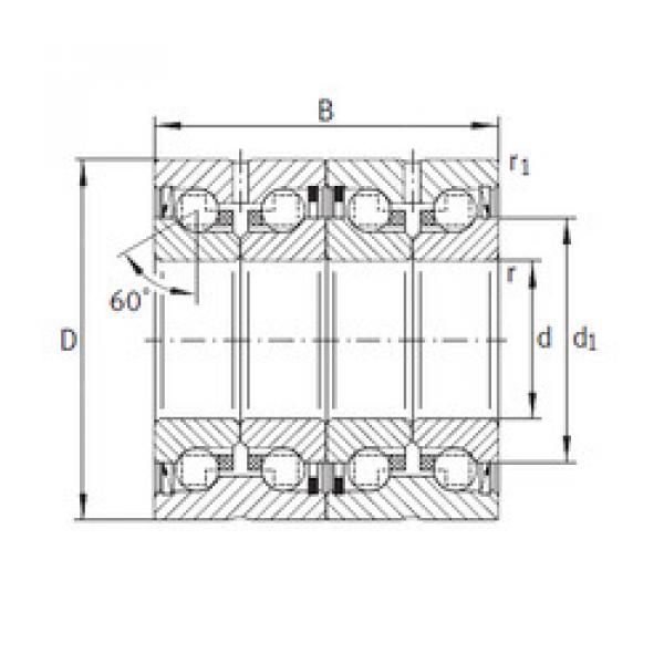 المحامل ZKLN2052-2RS-2AP INA #1 image