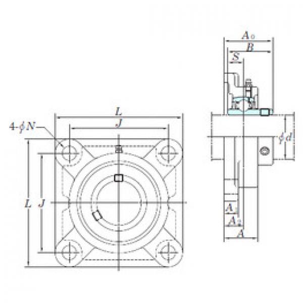 المحامل UXPX11-36 KOYO #1 image